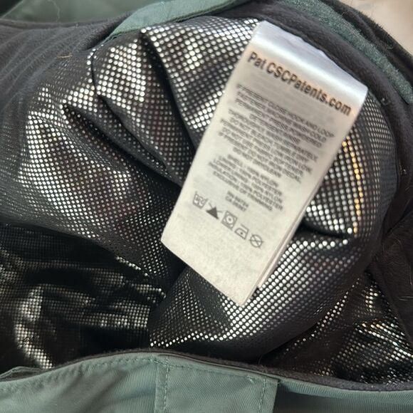 Columbia Insulated Arctic Trip Snow Omni Tech Waterproof Green Winter Pants - Picture 13 of 16